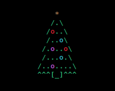 A Simple ASCII Christmas Tree in Bash | Delightly Linux